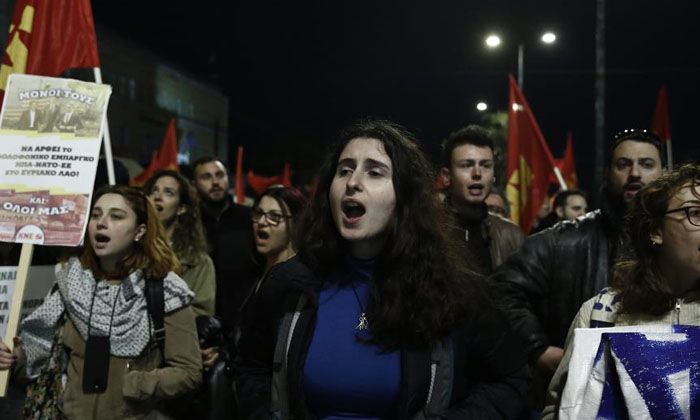 ABD Dışişleri Blinken’ın ziyareti Yunanistan’da protesto edildi