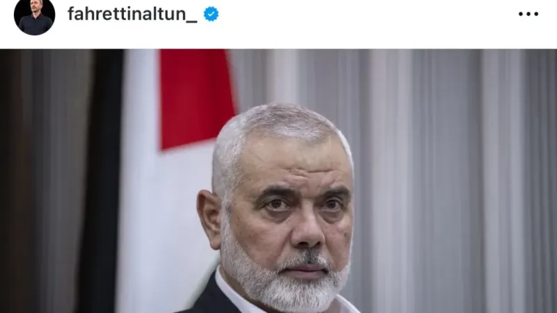 Cumhurbaşkanlığı İletişim Başkanı Altun’dan İsmail Heniyye paylaşımı