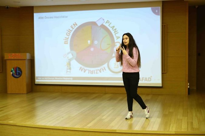 Çocuklara deprem bilinci dersi