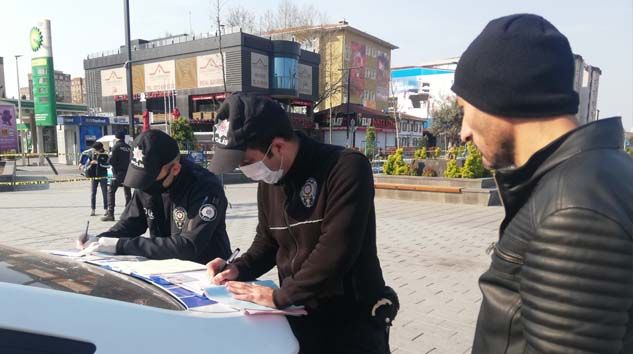 Sokağa çıkma yasağına uymayanlara ilk cezalar yazıldı