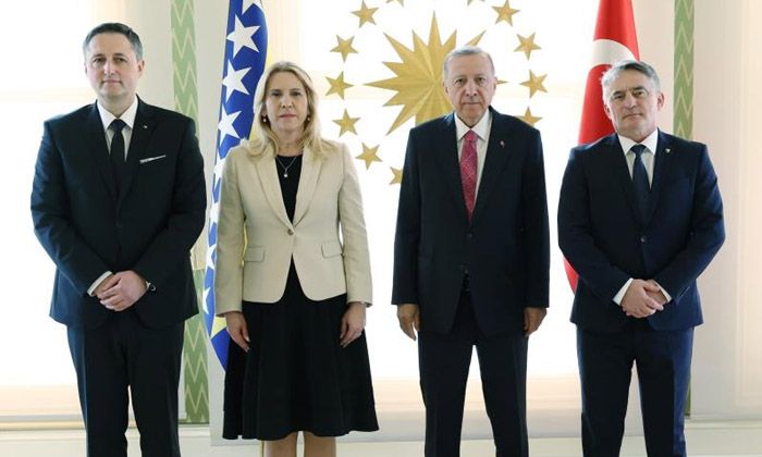 Erdoğan, Bosna Hersek Devlet Başkanlığı Konseyi üyeleriyle görüştü