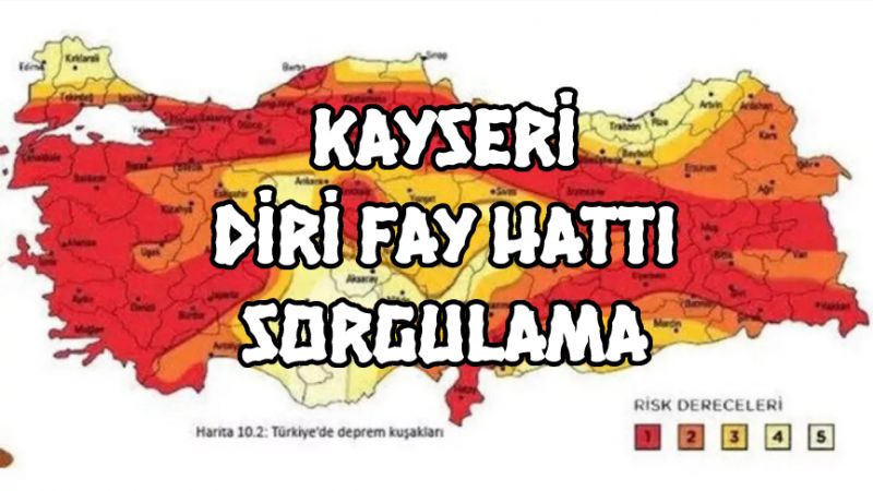 KAYSERİ FAY HATTI VAR MI? İncesu, Ankara, Kayseri, Sivas Fay Hattı, Haritası: KAYSERİ DEPREM RİSK HARİTASI!