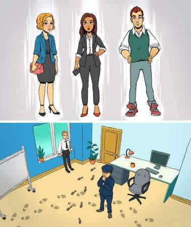 IQ’nuzu Test Etme Bulmacası: Yalnızca Dedektif Beyinler, Resimdeki Ofis Hırsızını 15 saniye içinde görebilir!