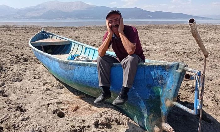 Eğirdir Gölü’nün su kotu gözle görülür şekilde düştü