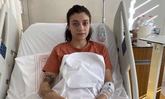 Sıcak su torbası genç kızı hastanelik etti