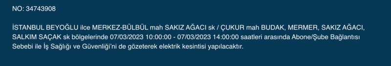 İstanbul’da elektrik kesintisi: Avcılar, Bahçelievler, Bağcılar, Esenyurt, Şişli, Fatih, Gaziosmanpaşa, Eyüp, Esenler! Yüzlerce sokakta elektrikler gidecek! (7 MART)