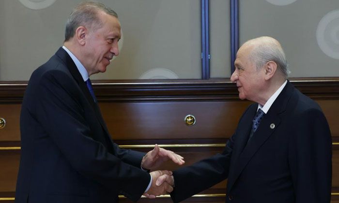 Cumhurbaşkanı Erdoğan, MHP Genel Başkanı Bahçeli ile görüştü