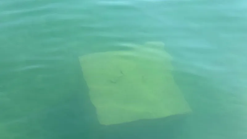 İznik Gölü’ndeki bilinmeyen cismin beton blok olduğu ortaya çıktı