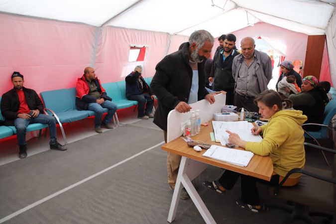 Nurdağı’nda Sahra Hastanesi Kuruldu