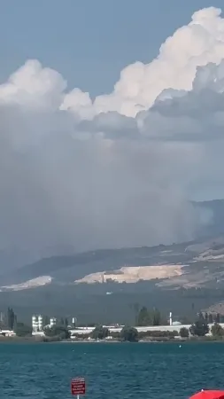 İznik’te çıkan orman yangınına 6 uçak ve 3 helikopter müdahale ediyor