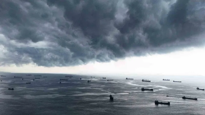 İstanbul’daki süper hücre bulutları havadan görüntülendi