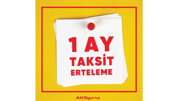 Aksigorta’da COVID-19 sebebiyle taksitlere 1 ay erteleme
