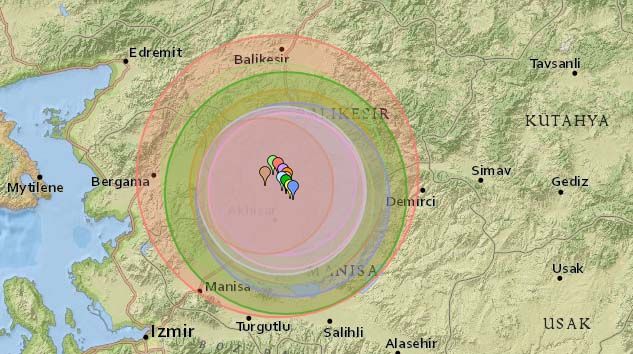 Manisa’da 3.5 büyüklüğünde deprem