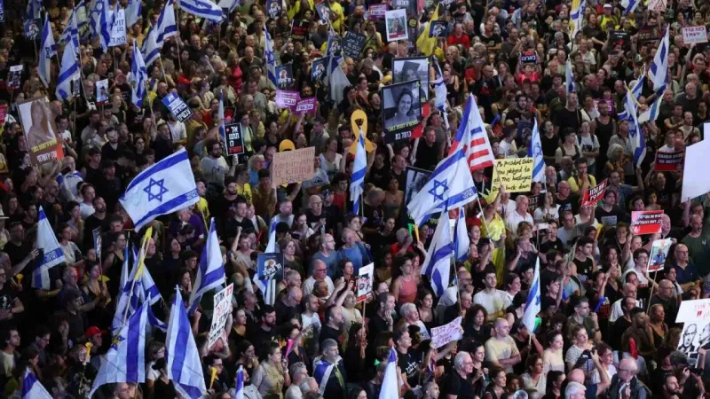 İsrail’de yaklaşık 500 bin kişiden Netanyahu’ya ateşkes çağrısı