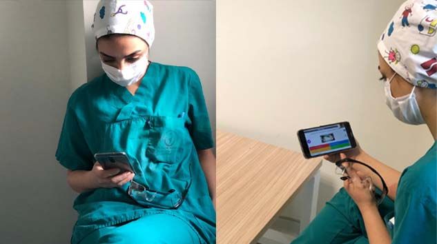 Üsküdar Üniversitesi sağlık çalışanlarının yanında