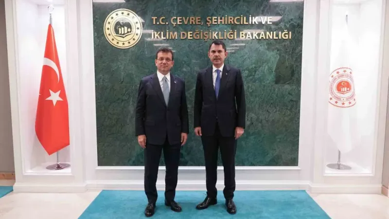 Bakan Kurum, İstanbul Büyükşehir Belediye Başkanı İmamoğlu’nu kabul etti