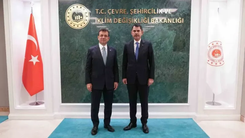 Bakan Kurum, İstanbul Büyükşehir Belediye Başkanı İmamoğlu’nu kabul etti