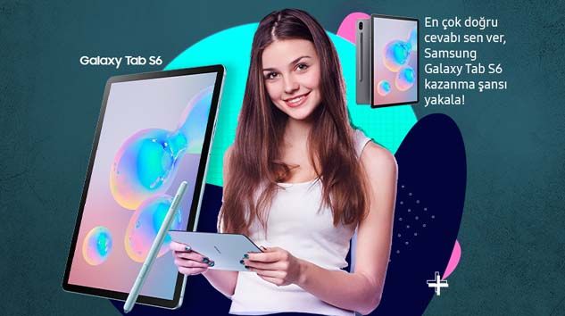 Samsung ile evde beraber soruları cevapla Galaxy Tab S6 kazanma şansını yakala