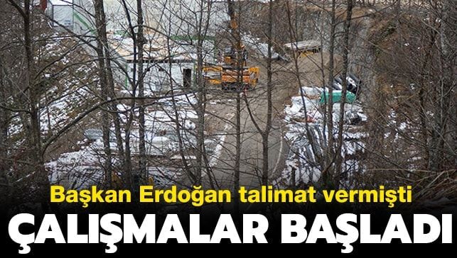 Başkan Erdoğan talimat vermişti: Çalışmalar başladı