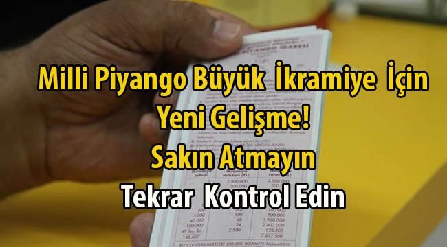 Milli Piyango’dan Son Dakika Açıklaması!
