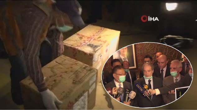 Çin’in Suriye’ye gönderdiği iki kolilik test kiti yardımı alay konusu oldu