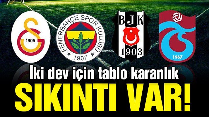 İki dev için tablo karanlık