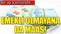 Emekli olamayana da maaş!