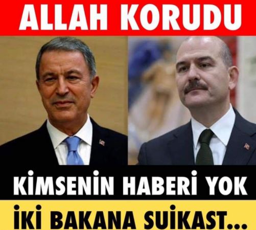 İki Bakana Suikast Planı