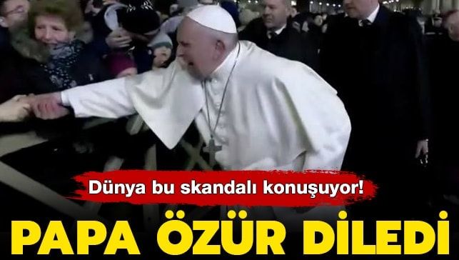 Papa’dan kadına şiddet!