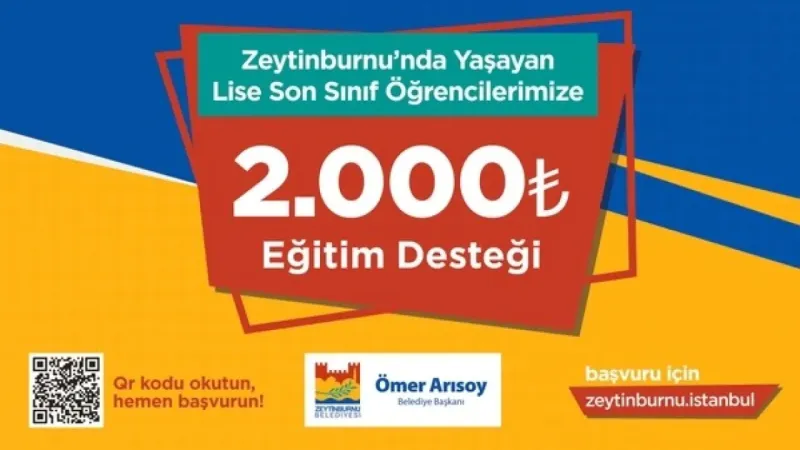 Zeytinburnu Belediyesi’nden lise öğrencilerine 2 bin TL eğitim desteği Zeytinburnu Belediyesi’nden lise öğrencilerine 2 bin TL eğitim desteği