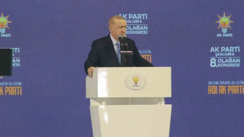 Cumhurbaşkanı Erdoğan: "Gaziantep-Şanlıurfa tren hattının yapımına bu yıl içinde başlamayı planlıyoruz"