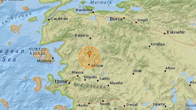 Manisa’da 4.1 büyüklüğünde deprem