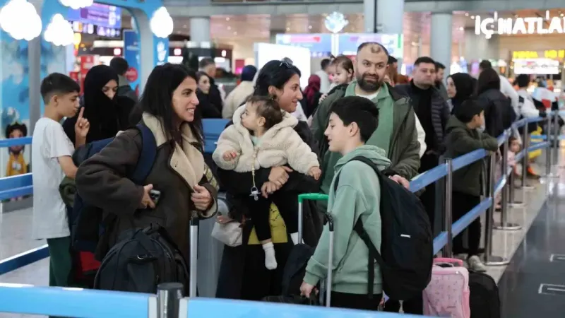 İstanbul Havalimanı’nda yarıyıl tatili yoğunluğu İstanbul Havalimanı’nda yarıyıl tatili yoğunluğu