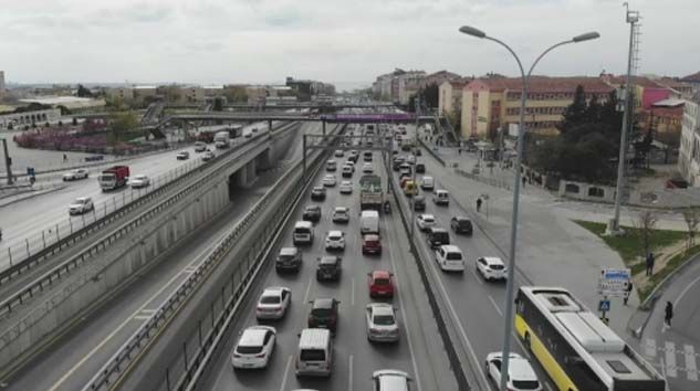 E-5’teki trafik yoğunluğu