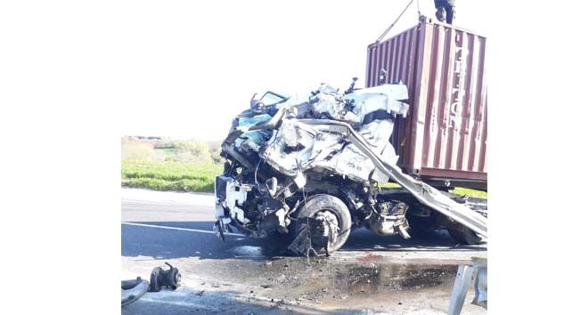 Tekirdağ’daki kazada tır şoförü İsmail Şen hayatını kaybetti