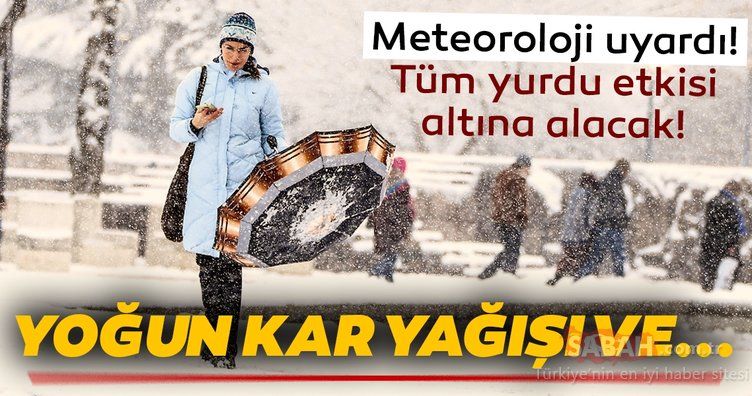 Meteoroloji Uyardı Tüm Yurdu Etkisi Altına Alacak