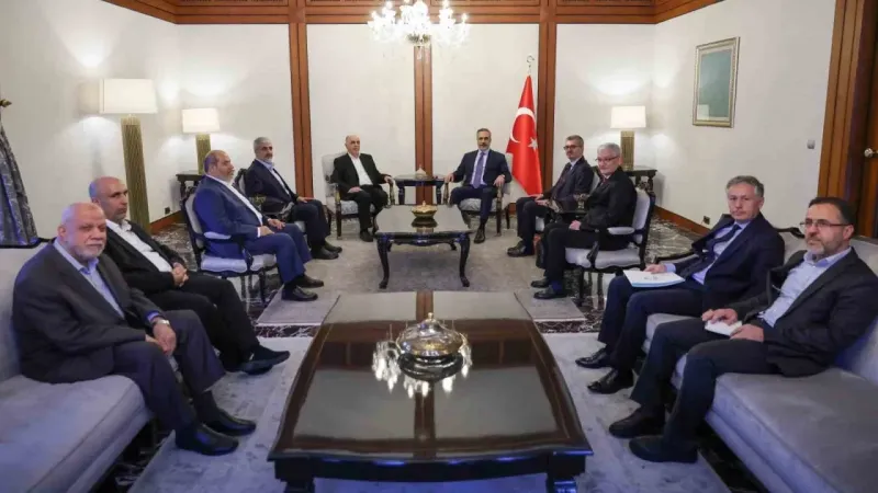 Dışişleri Bakanı Fidan, Hamas heyetiyle görüştü