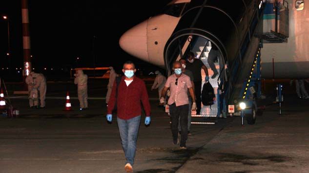 Nijer ve Mali’den getirilen 151 Türk vatandaşı Erzurum’da karantinaya alındı