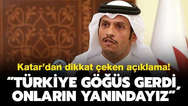 Katar’dan dikkat çeken açıklama