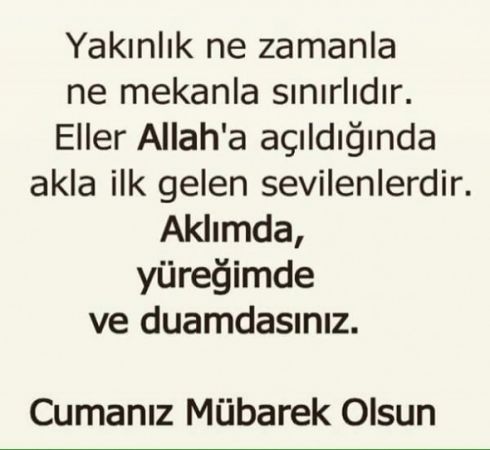 En güzel Cuma günü mesajları