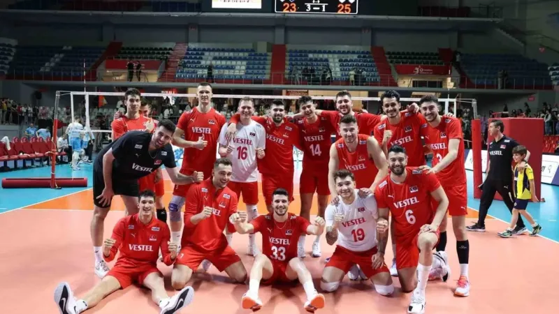 A Milli Erkek Voleybol Takımı, Slovenya’yı mağlup etti