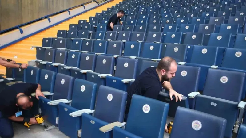 Fenerbahçe stadında yenileme ve tadilat çalışmaları başladı