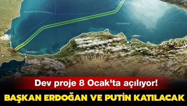 TürkAkım 8 Ocak’taki açılışı bekliyor