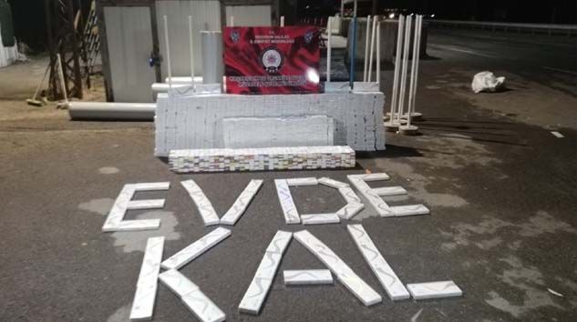 Erzurum’da polis ekipleri 8 bin 850 paket kaçak sigara yakaladı