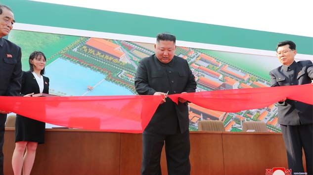 Kuzey Kore lideri Kim kefeni yırttı, kurdeleyi kesti