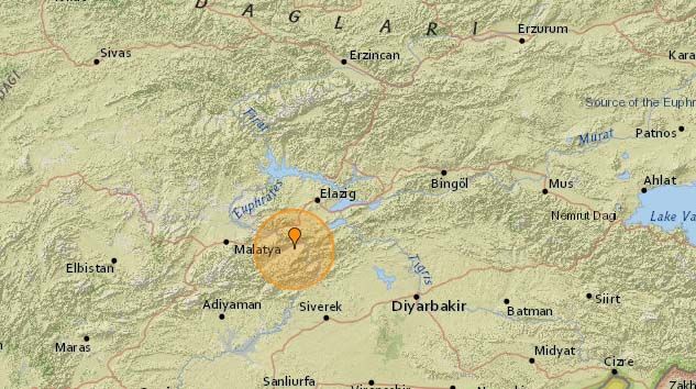 Elazığ’da 4 büyüklüğünde deprem