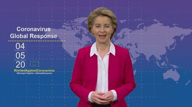 AB, korona virüs aşısı için 7 milyar 400 milyon Euro bağış topladı