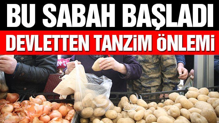 Son dakika…Devletten tanzim önlemi