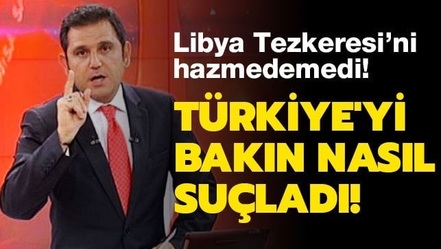 Fatih Portakal, Libya Tezkeresi’ni hazmedemedi…
