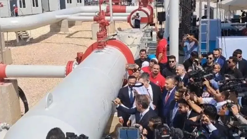 Türkiye-Suriye Doğal Gaz Boru Hattı açıldı Türkiye-Suriye Doğal Gaz Boru Hattı açıldı